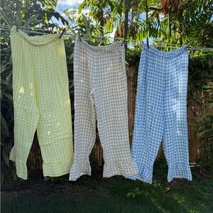 Bundle of Cotton Gingham Pants